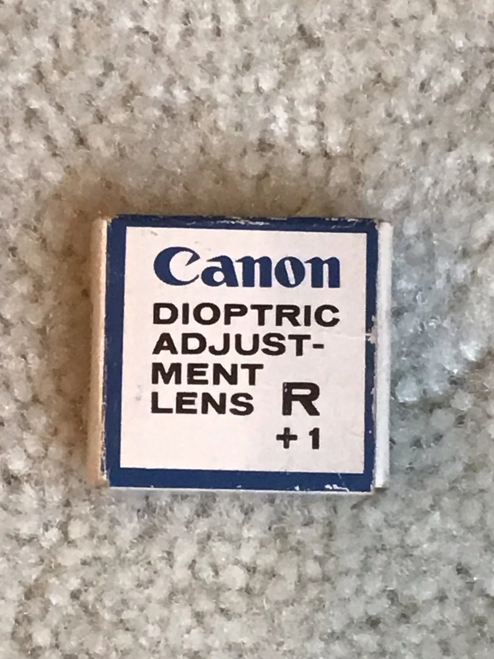Set of 2 Vintage Canon Dioptric Adjustment Lens R +1 and +0.5